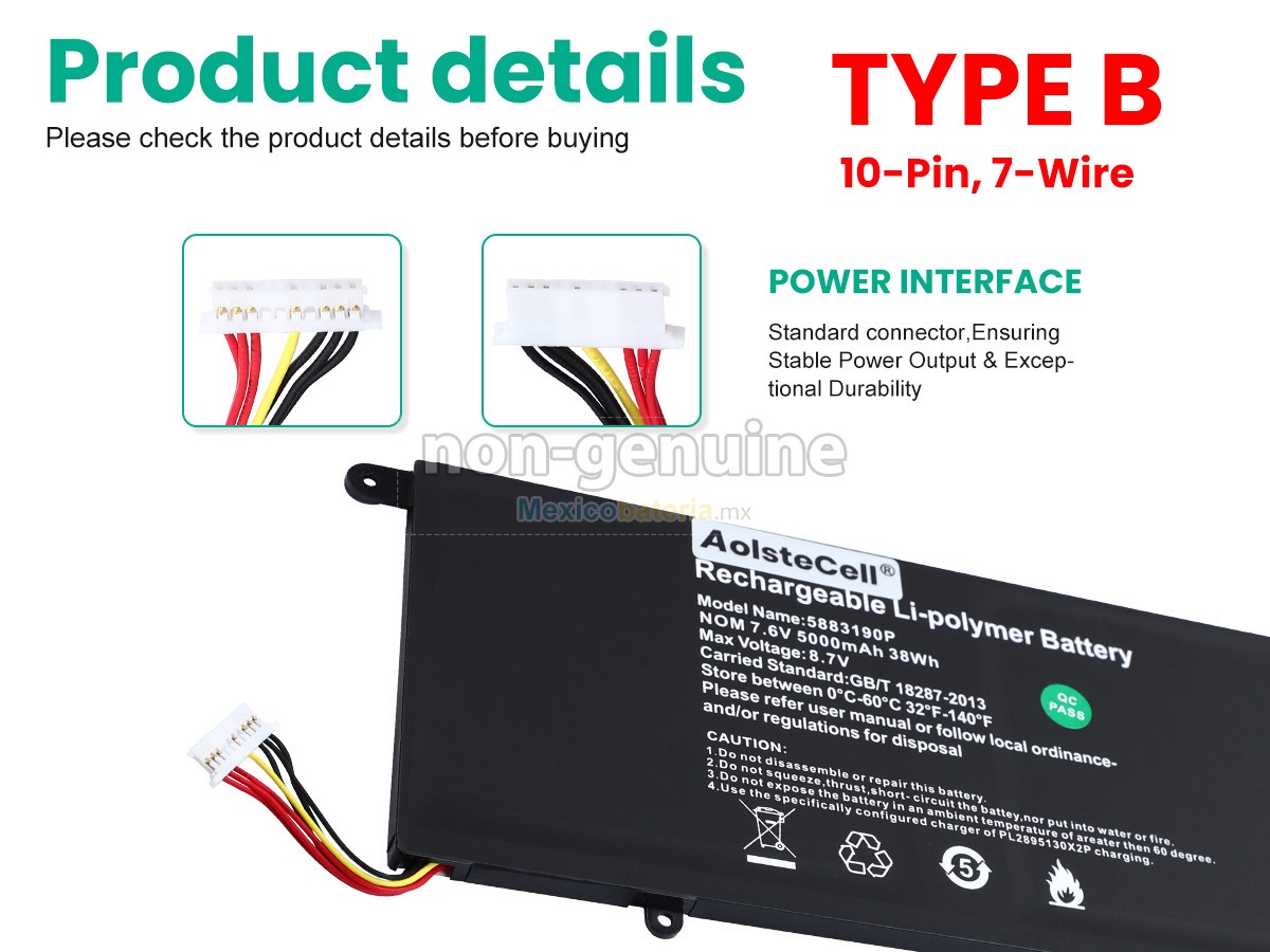 batería para Vastking K149U