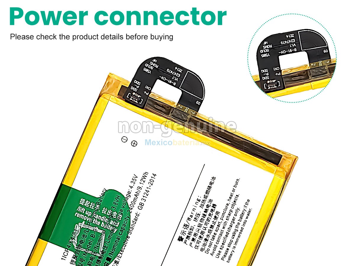 batería para Vivo B-91