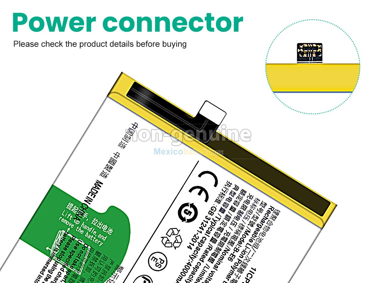 batería para Vivo B-E6