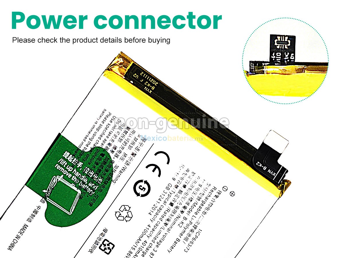 batería para Vivo B-K2