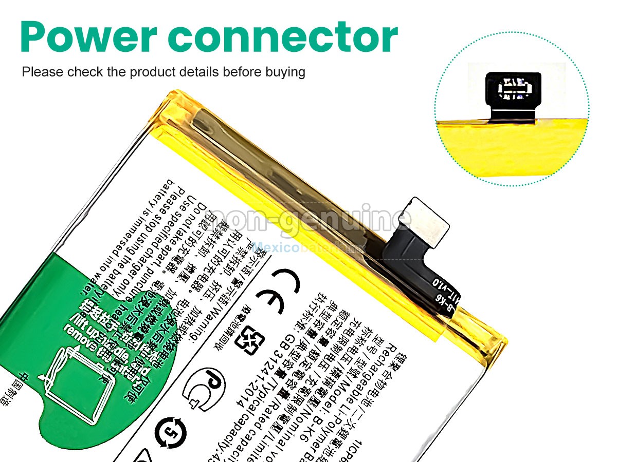 batería para Vivo B-K6