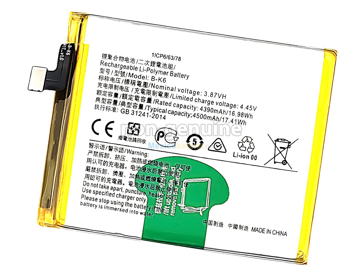 batería para Vivo B-K6