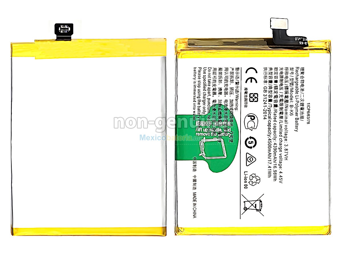 batería para Vivo B-K6