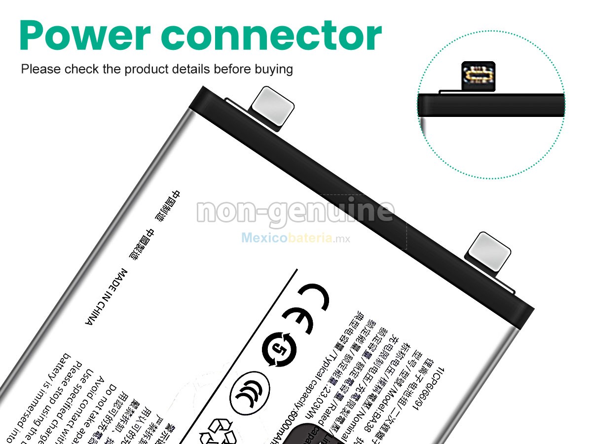 batería para Vivo BA38