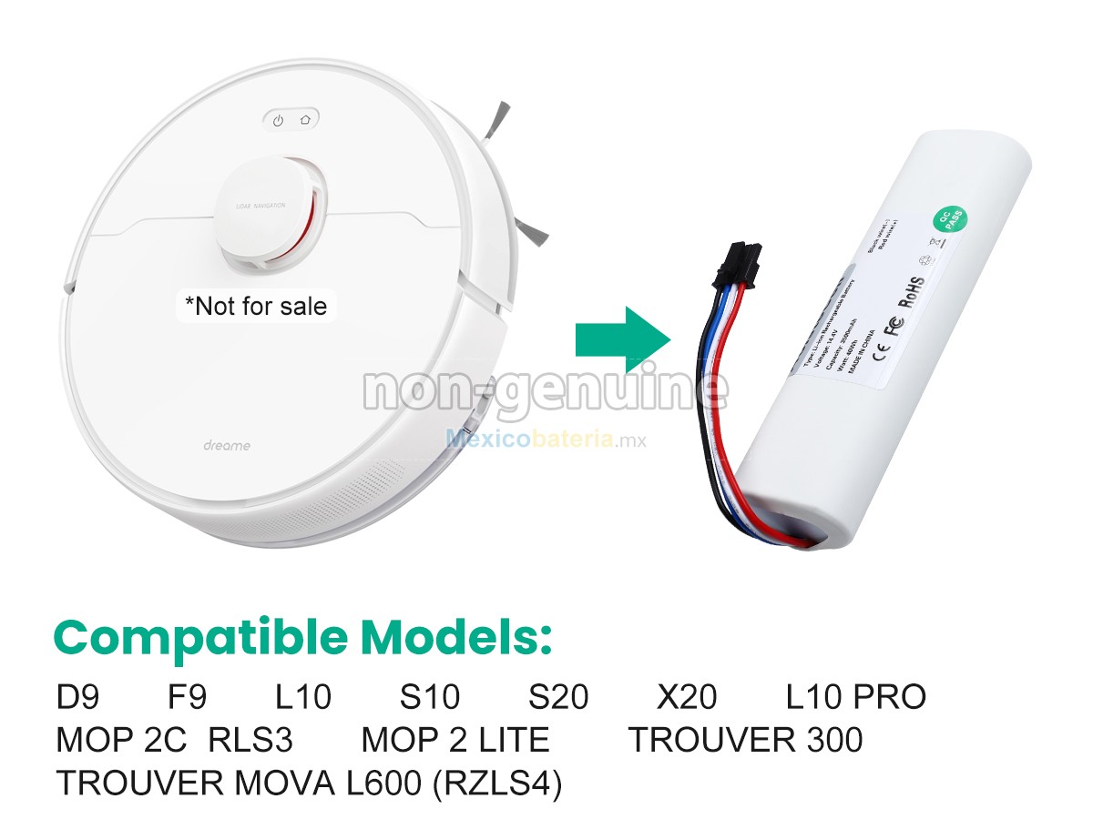 batería para XiaoMi TROUVER MOVA L600 (RZLS4)