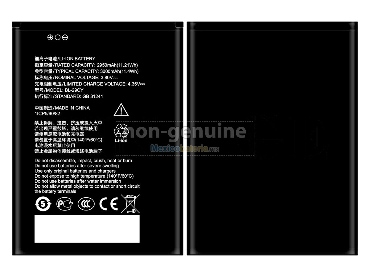 batería para ZTE BL-29CY